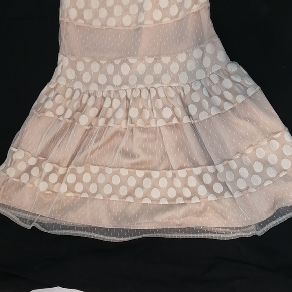 A'reve Polka Dot Lace Cream Dress as Mediu… - Picture 5 of 13